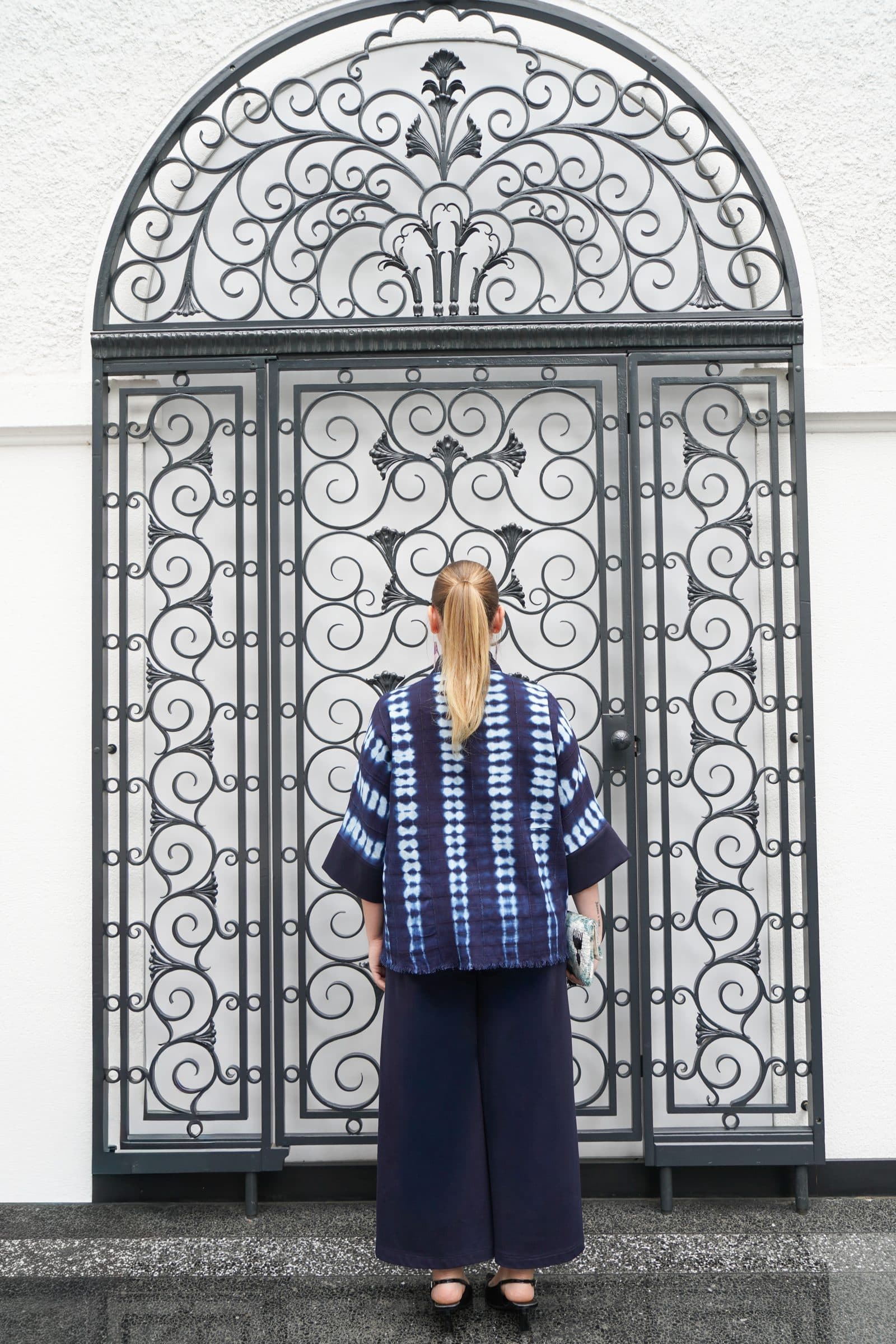 Veste kimono Adire — Veste